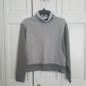 SANDRO Gray Pullover Turtleneck Sweater